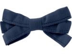 Ribbon hair slide navy blue