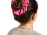 Scrunchie fuchsia gold star