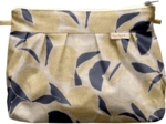Pleated clutch bag citrons dorés