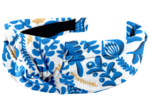 Large Crossed Headband passion bleue