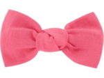 Small bow hair slide coral