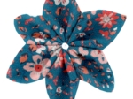 Star flower 4 hairslide fleuri nude ardoise