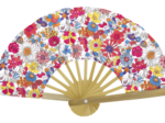 Hand-held fan tutti fleuri