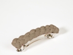 Plait hair slide copper linen