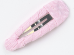 Fabric hair clip light pink