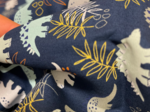 Cotton fabric dino bleu ex1063
