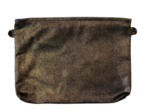 Coton clutch bag suédine pailletée or