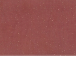 1 m fabric coupon gaze pois or rouille