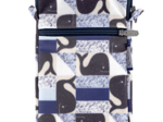 Quilted phone pocket baleino bleu