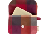 Soap Pouch ruby lurex tartan