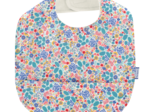 Coated fabric bib champêtre bleuté