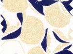 Cotton fabric citrons dorés
