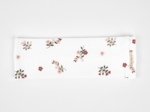 Stretch jersey headband  ivory rust bouquet