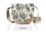 Flap of small shoulder bag fleurs d'artifice
