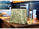 Cosmetic bag with flap menthol berry