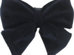 Bow tie hair slide navy velvet