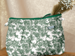 Pleated clutch bag jungle vintage