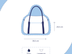 Bowling bag  tartan fleuri