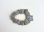 Mini Scrunchie vichy noir
