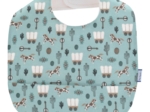 Coated fabric bib bleu western