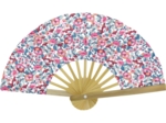 Hand-held fan boutons rose