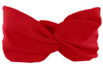 Jersey Crossed Headband Child red