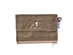 Zipper pouch card purse copper linen