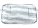 Belt bag striped blue gray glitter