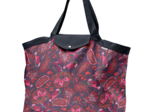 Tote bag with a zip purple d'amour