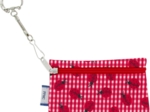 Keyring  wallet ladybird gingham