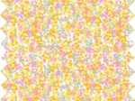 1 m fabric coupon mimosa jaune rose