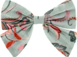 Bow tie hair slide vert bohème