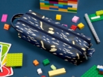 Double compartment school kit orque bleue