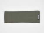 Stretch jersey headband  khaki ribbed jersey