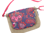 Tiny coton clutch bag purple d'amour