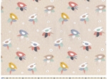 Cotton fabric ex2320 multicolored sparrows