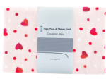 1 m fabric coupon ex2306 red hearts