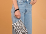 Coton clutch bag leopard