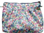 Pleated clutch bag pastel fleuri