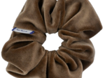 Scrunchie velours taupe