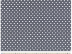 Cotton fabric ex2234 white hearts blue grey