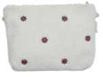 Coton clutch bag moumoute ivoire fleurie