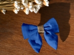 Mini bow tie clip navy blue