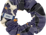 Small scrunchie pensées marines