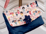 Flap of shoulder bag petites filles pop