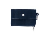 zipper pouch card purse large navy orduroy 