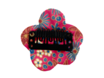 Mini Flower petal hair slide badiane framboise