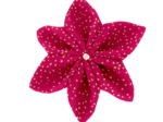 Star flower hairslide fuchsia pailleté