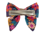 Mini bow tie clip hippie fleurie