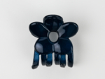 Small Flower Hair Clip lacquered navy